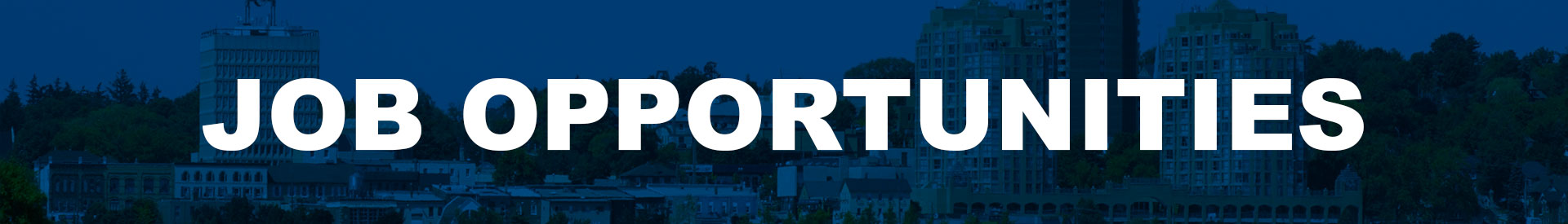 City of Barrie Job Opportunities banner